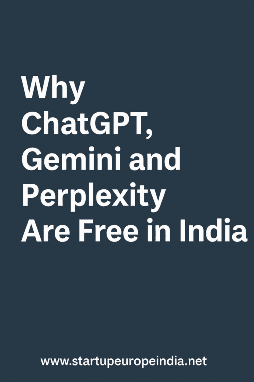 Why ChatGPT, Gemini, Perplexity are Free in India?
